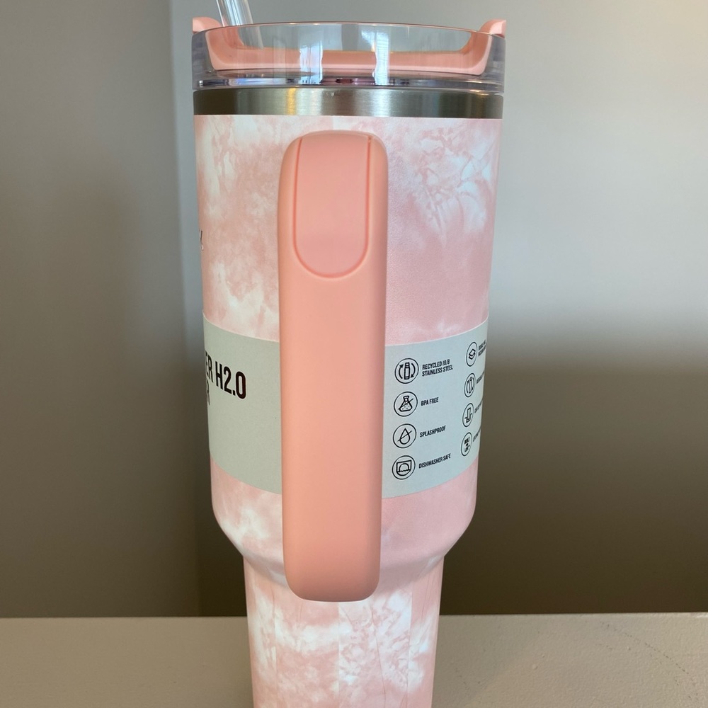 Stanley 40oz Peach Tie-Dye Quencher Tumbler NWT - Picture 2 of 4